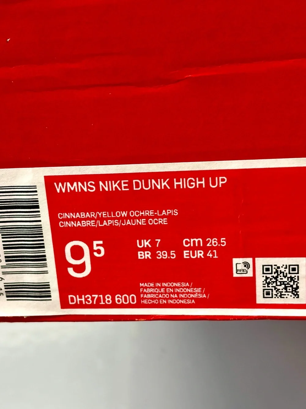 NIKE DUNK HIGH UP SNEAKERS SHOES WOMEN 9.5